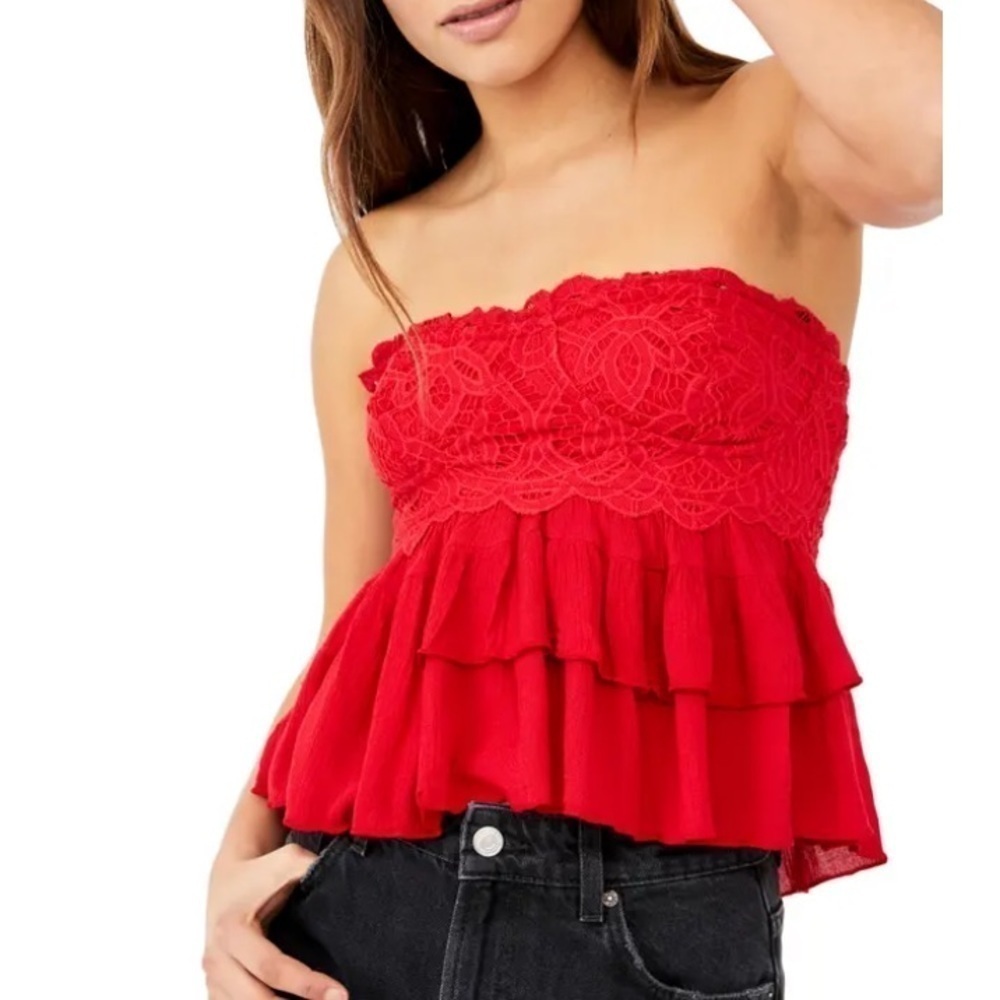 Free People Intimately Fp Adella Strapless Underwire Camisole top small new